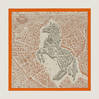 La Cite Cavaliere shawl 140 | Hermès Singapore La Cite Cavaliere shawl 140 | Hermès Singapore